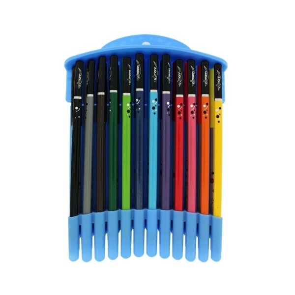 Colorbox Boîte De 12 Crayons Triangulaires De Couleur Et 12 Feutres Lavable Ulmann - Photo n°4