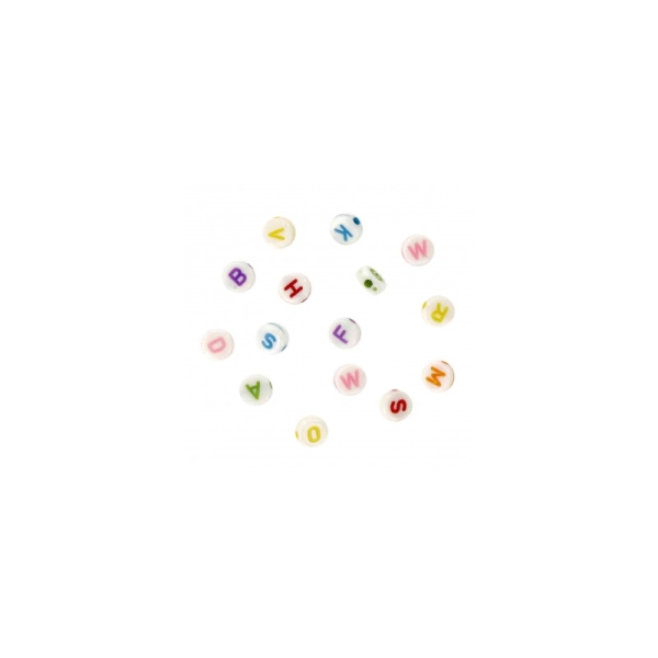 Perles Acryliques Pour Enfant Lettres Rondes 0,3 Cm - 373 Pièces - Photo n°2