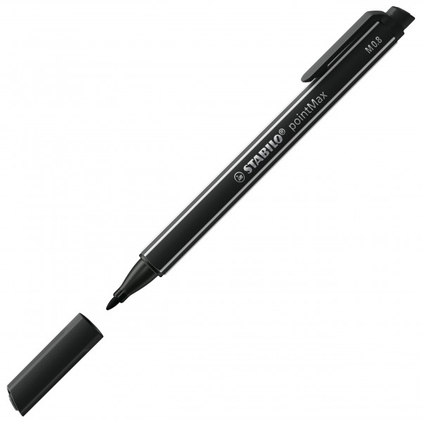 Pochette de 4 stylos-feutres STABILO pointMax - pointe moyenne - coloris classique - Photo n°3