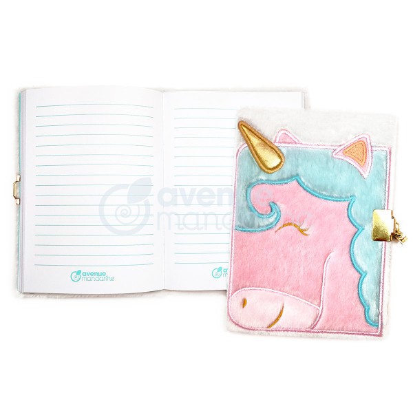 Journal intime fourrure - 17 x 12,5 cm - Licorne - 240 pages - Photo n°2