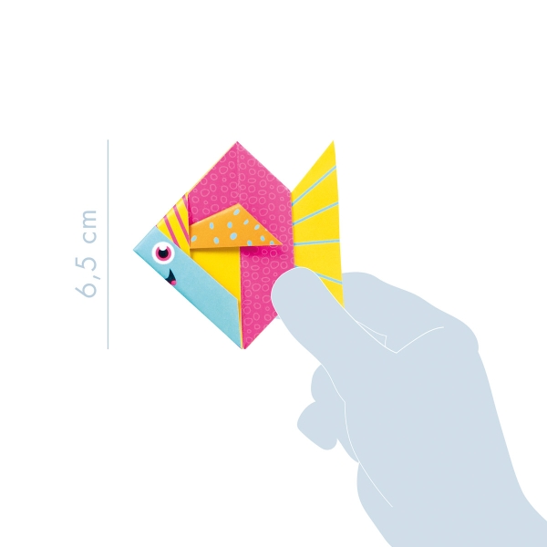 Mini kit Origami - Poisson - 20 feuilles - Photo n°5