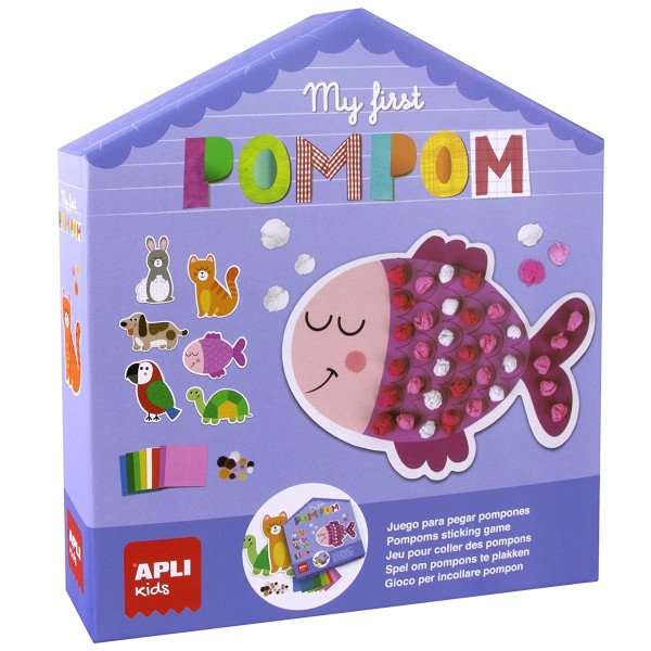 Box Créative - My first Pompon - 6 animaux à décorer - Photo n°1