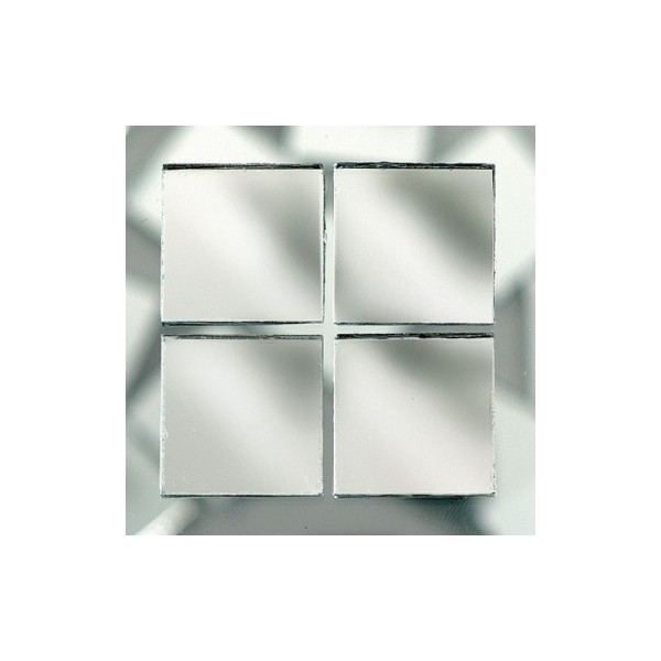 Miroir mosaique carré 10 x 10 mm, ép. 3 mm, Lot d'env. 280 pièces - Photo n°2