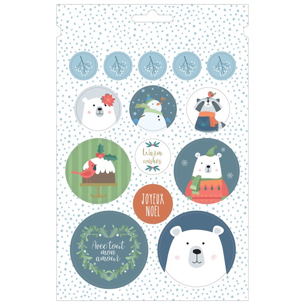 Carnet de Stickers Noël - Beary Christmas - 168 pcs - Photo n°3