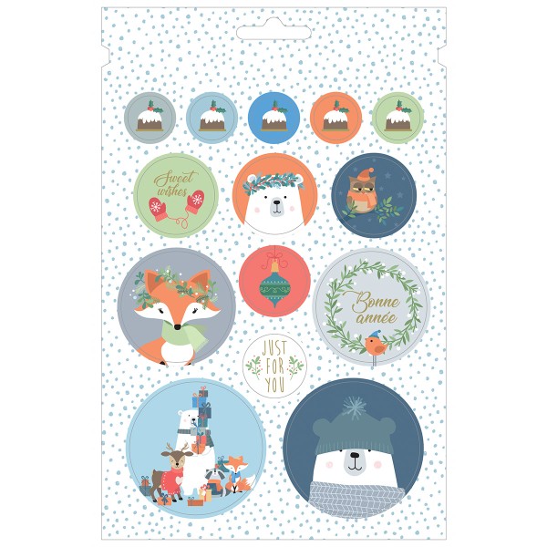 Carnet de Stickers Noël - Beary Christmas - 168 pcs - Photo n°5