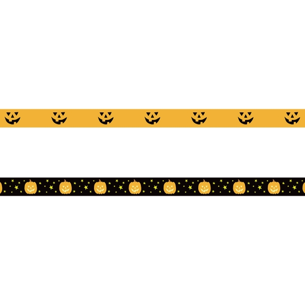 Masking Tape Halloween - Citrouille - 1,5 cm x 5 m - 2 pcs - Photo n°3