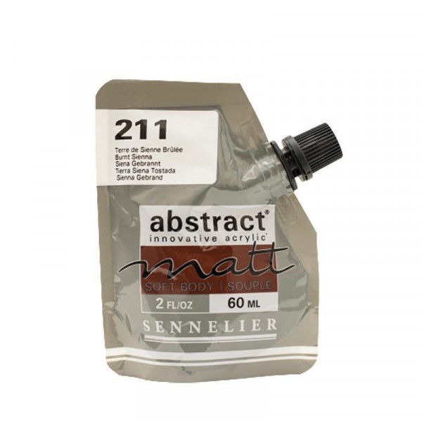 Peinture acrylique Abstract matt - Terre de Sienne brûlée - Sachet 60ml - Sennelier - Photo n°1