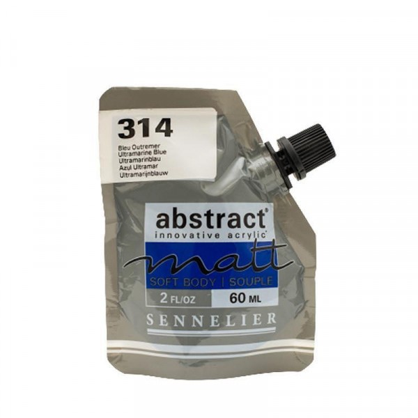 Peinture acrylique Abstract matt - Bleu indigo - Sachet 60ml - Sennelier - Photo n°1