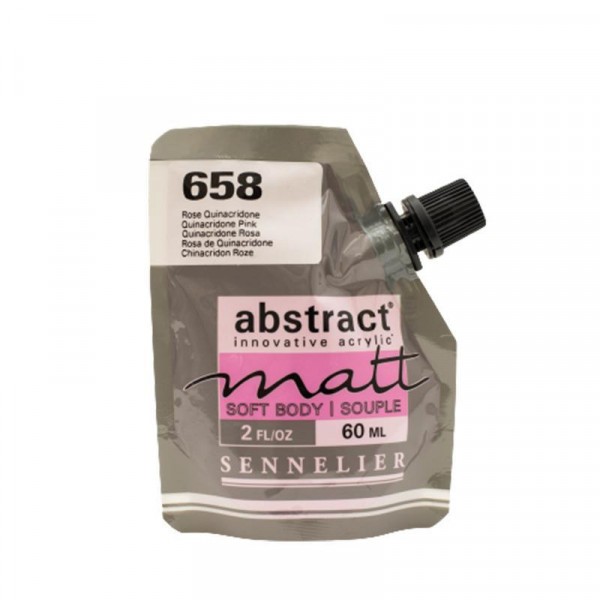 Peinture acrylique Abstract matt - Rose quinacridone - Sachet 60ml - Sennelier - Photo n°1