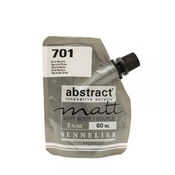 Peinture acrylique Abstract matt - Gris neutre - Sachet 60ml - Sennelier - Photo n°1