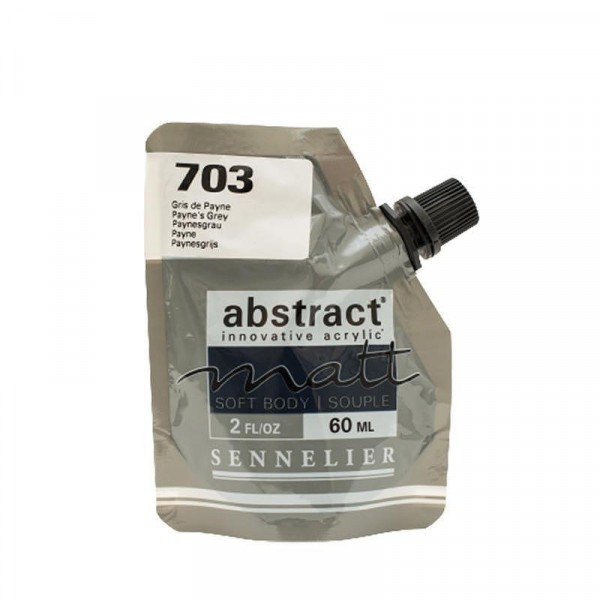 Peinture acrylique Abstract matt - Gris de Payne - Sachet 60ml - Sennelier - Photo n°1