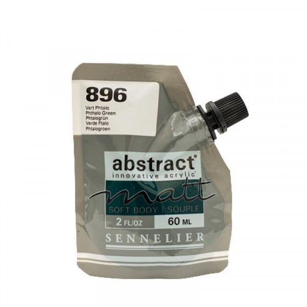 Peinture acrylique Abstract matt - Vert phtalo - Sachet 60ml - Sennelier - Photo n°1