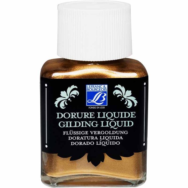 Flacon Dorure Liquide 75ml Or Pâle - Lefranc&Bourgeois - Photo n°1