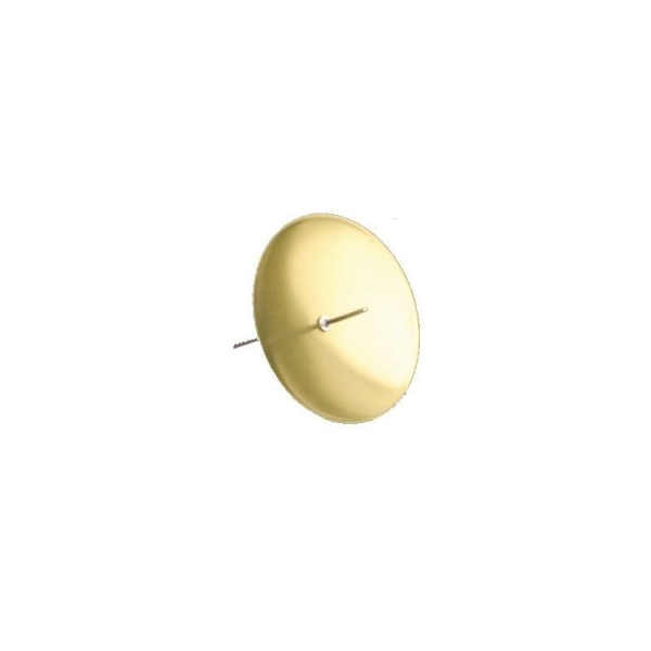 Porte-bougie métal doré à piquer, de 6 cm de diamètre - Photo n°1