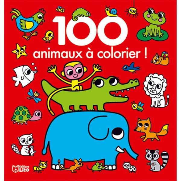 100 animaux à colorier ! -  Editions LITO - Photo n°1