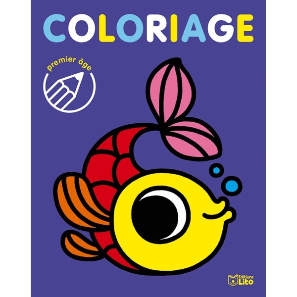 Coloriage premier âge - Le poisson -  Editions LITO - Photo n°1