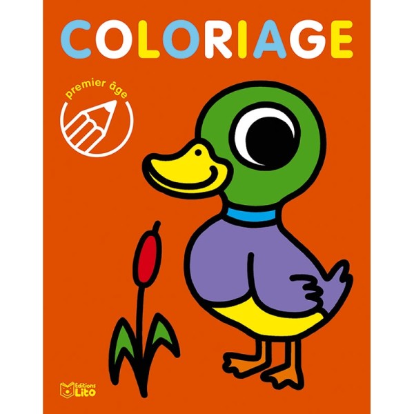 Coloriage premier âge - Le canard -  Editions LITO - Photo n°1