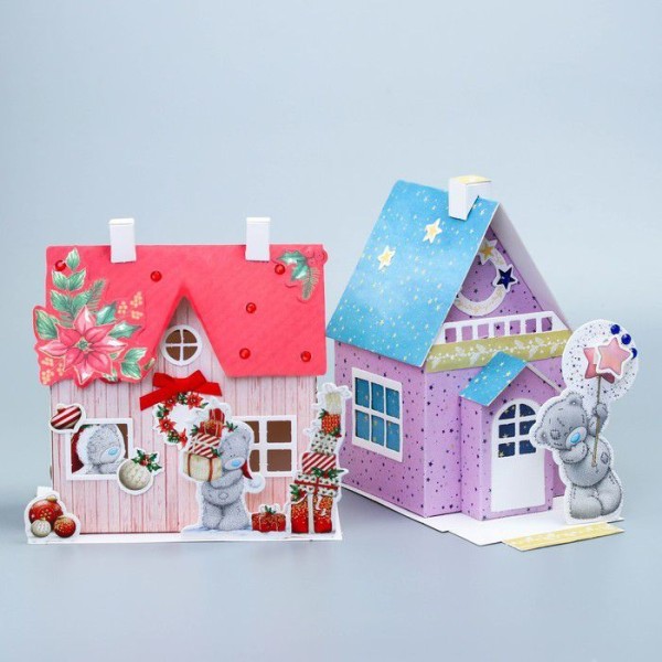 Kit de bricolage de maison de Noël du Nouvel An, 2020, Kit, ornement, maison, arbre,