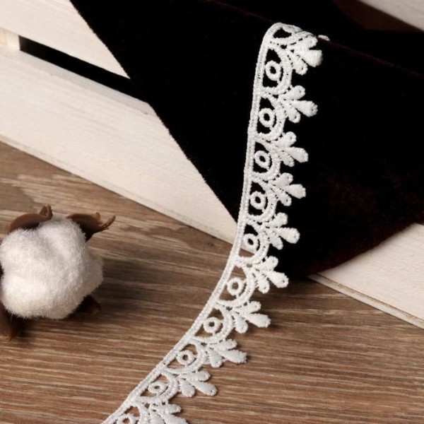 Guipure dentelle ruban, garniture, ruban, Crochet, approvisionnement, Artisanat, coton, 20mm × 14 ± - Photo n°2