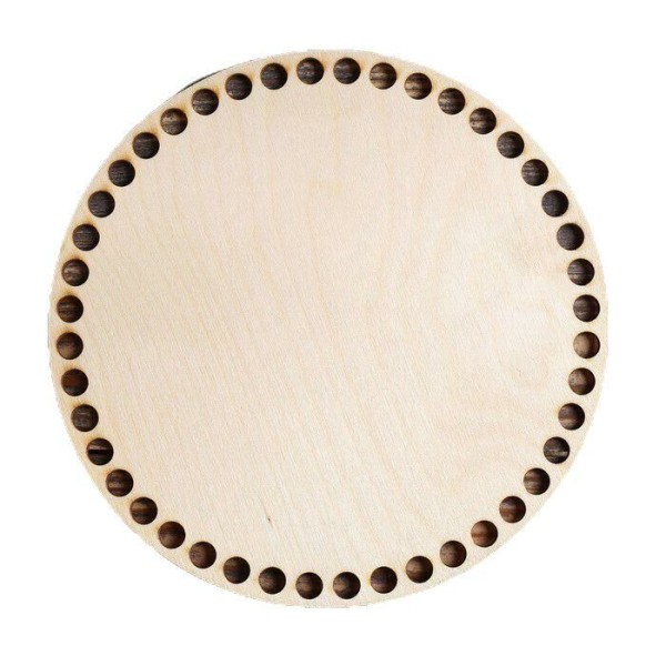 10 pcs, cercle contreplaqué à tricoter motif Bases, 3mm, 20 cm, d = 9mm, Diy, blanc Crochet, Bases F - Photo n°1