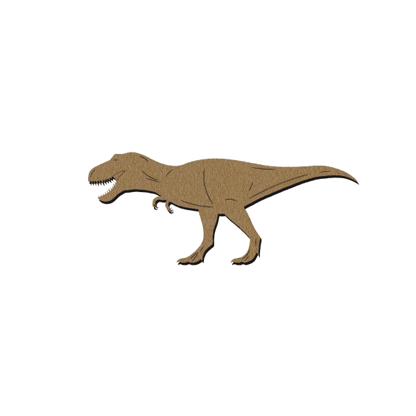 Dinosaure en bois - T-Rex - 9 x 4,5 cm - Photo n°1