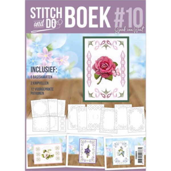 Stitch and Do Livre n°10 - Kit Carte 3D à broder - Fleurs - Photo n°1