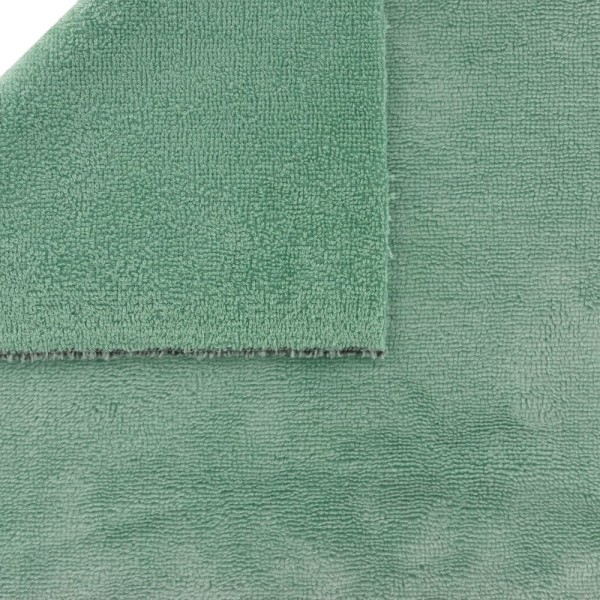 Tissu éponge microfibre bambou vert tilleul - 10cm/laize - Photo n°1
