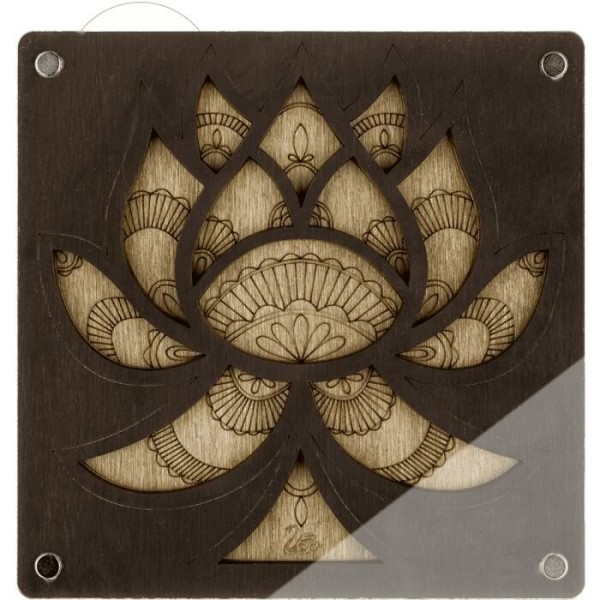 1 pc Lotus Fleur En Bois Perles Organisateur Artisanat Boîte, Fabrication De Bijoux Mallette De Rang - Photo n°1