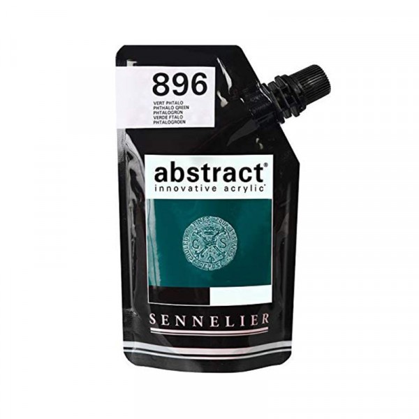 Peinture acrylique en sachet - vert phtalo - 500ml - Sennelier - Photo n°1