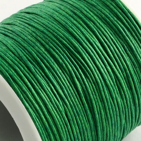 Fil coton ciré vert 1 mm x 2 m - Photo n°2