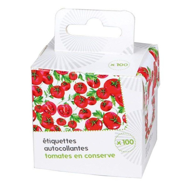 100 étiquettes pour conserves et confitures - Tomates - Photo n°2